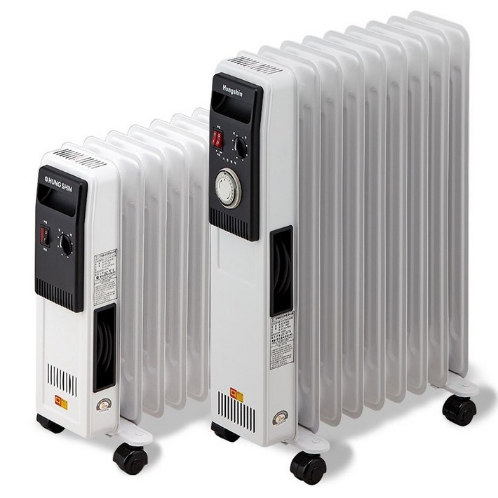 Hungshin 국내생산 전기라디에이터 2단전원 7핀 1200W 타이머형라디에이타 라지에이터 동파방지히터