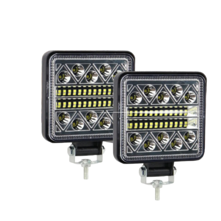 대신스토어 102W 고출력 LED조명 써치라이트 방수IP67 화물차트럭 지게차 트랙터 포크레인 해루질 차폭등 작업등 다양한용도 배터리 DC 1224V전용, 1개