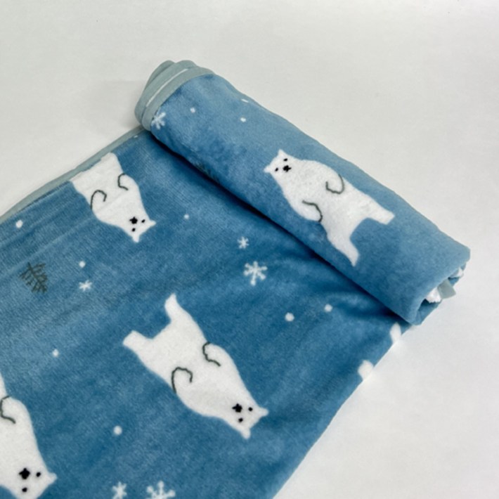 귀여운 동물패턴 극세사 캠핑  무릎담요