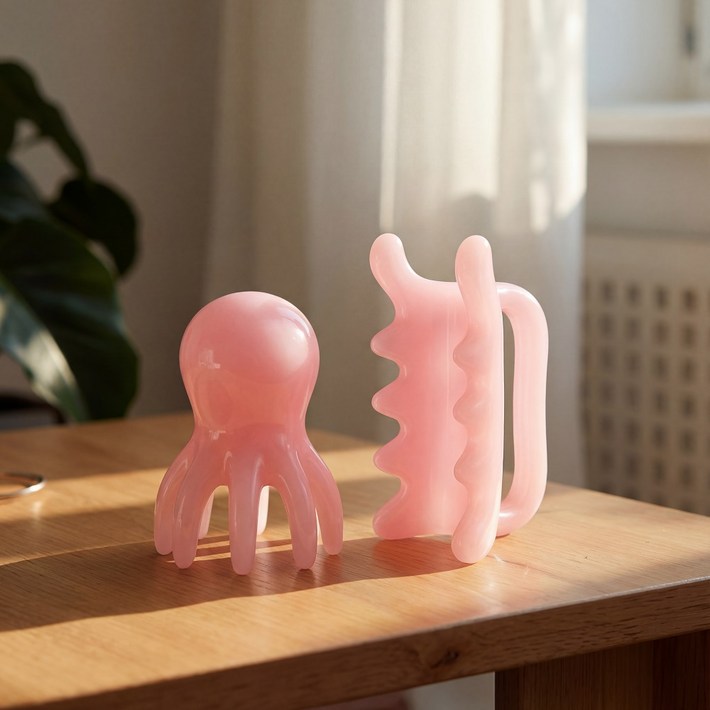 세티데이 문어 괄사 두피 마사지기