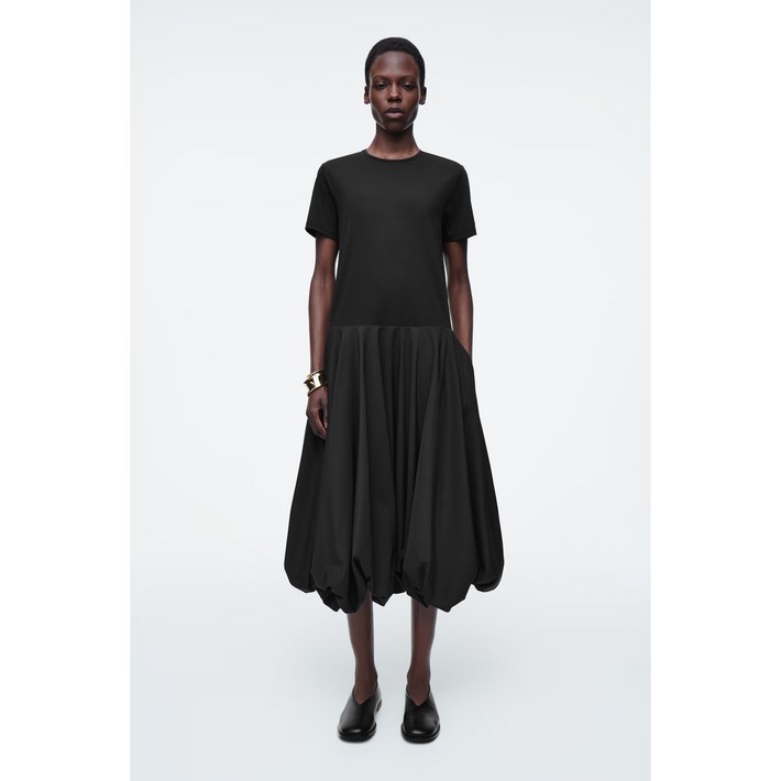 COS 코스블랙벌룬스커트티셔츠원피스