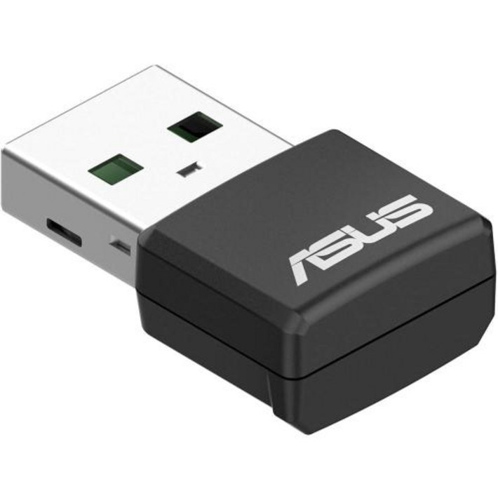 ASUS AX1800 듀얼 밴드 WiFi 6 USB 어댑터 802.11ax WPA3 네트워크 보안 5GHz 주파수 대역 소형 크기USBAX55 Nano