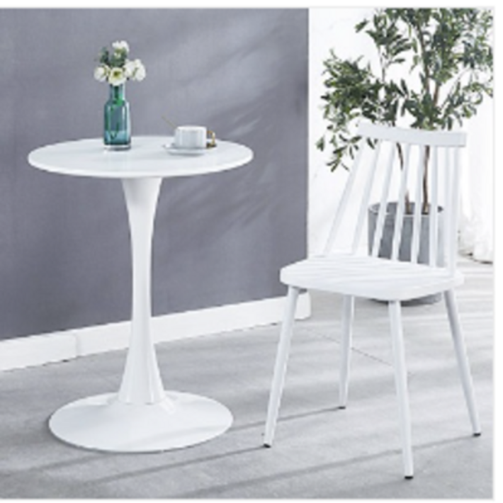 원형테이블 이케아식탁 카페 타원형식탁 반원 업소용 600 800 1000 화이트 독스타, 1개