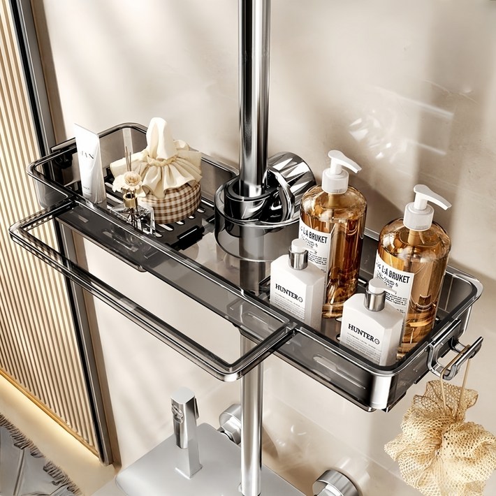 YAPOGI 고급 공간활 용샤워기 수납선반 샤워봉거치대 욕실선반