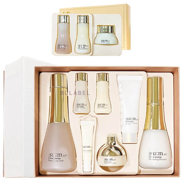 숨 37도 타임 에너지 2종 기획세트  3종 여행용 키트