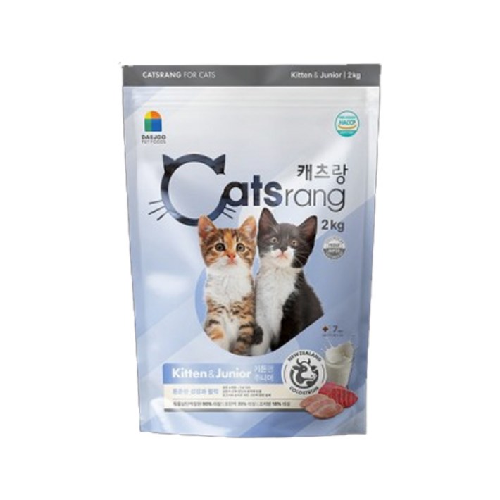 캐츠랑 키튼앤주니어 2kg 아기고양이사료 키튼사료