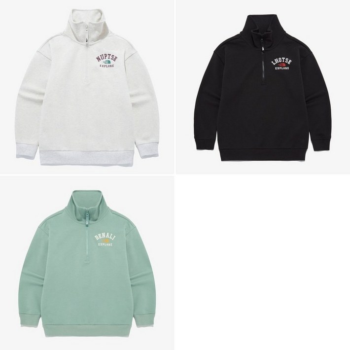 노스페이스 티셔츠 키즈 NM5MQ56 하이 마운틴 집업 스웻셔츠 KS HI MOUNTAIN ZIP UP SWEATSHIRTS QLV885 EVW755 티