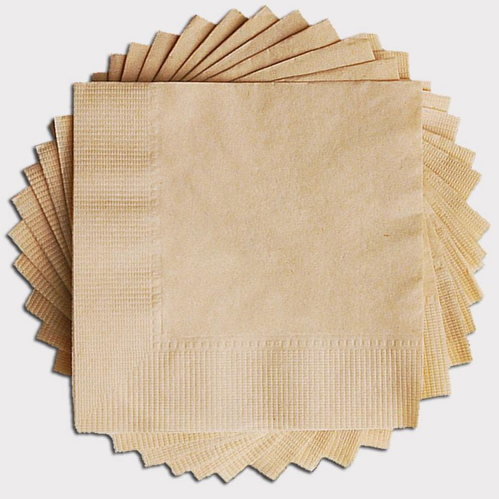 다다냅킨  칵테일 갈색 무지 8000