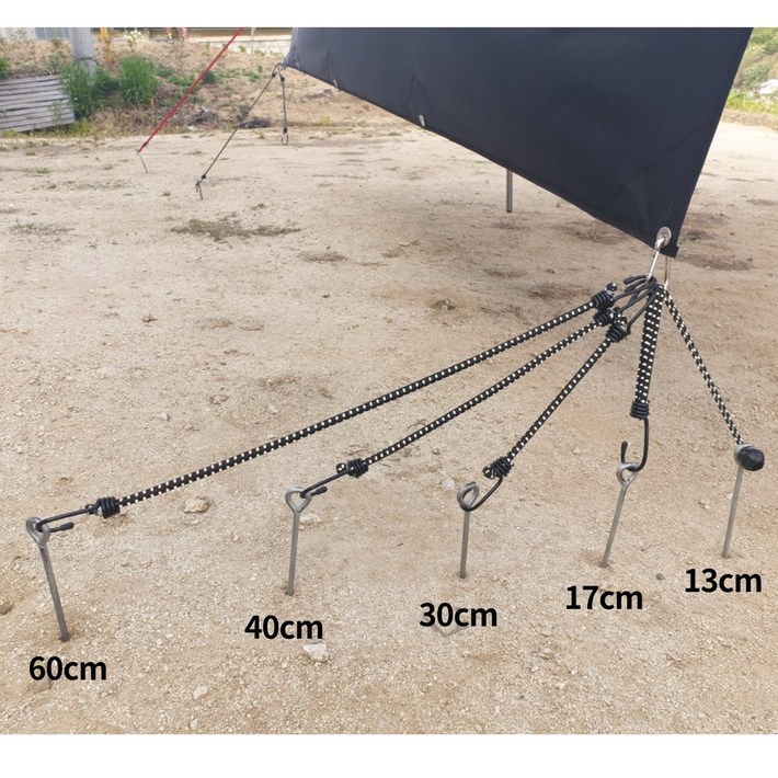 브록 스트레치 코드 5P 탄성로프 캠핑 백패킹