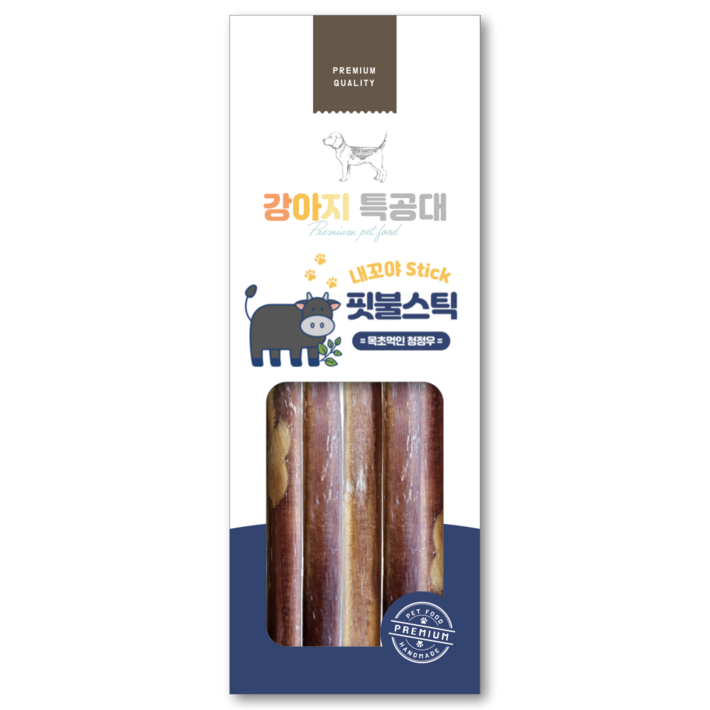 오래먹는 핏불스틱 강아지 이갈이 간식, 와규맛, 65g, 1개