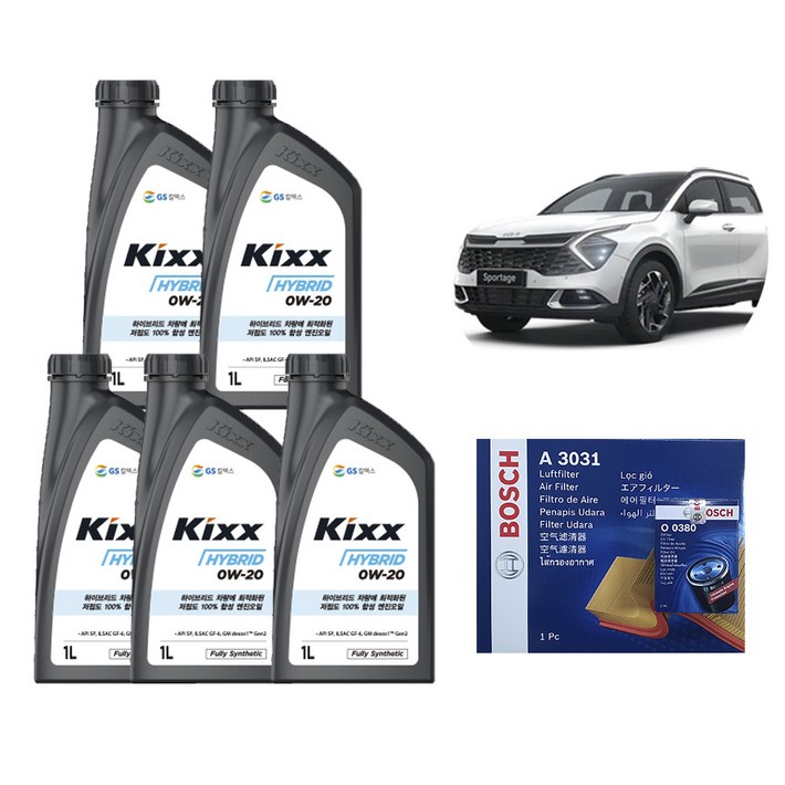 킥스 스포티지NQ5 하이브리드 엔진오일에어크리너오일필터 세트