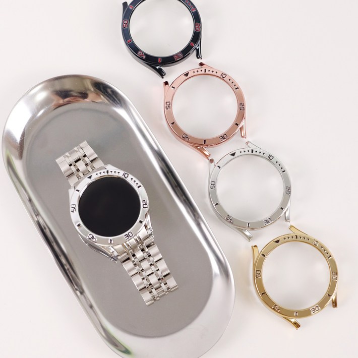 오르몽트 갤럭시워치5 4 40mm 44mm 프로 45mm PC 베젤 커버 초경량 하프커버