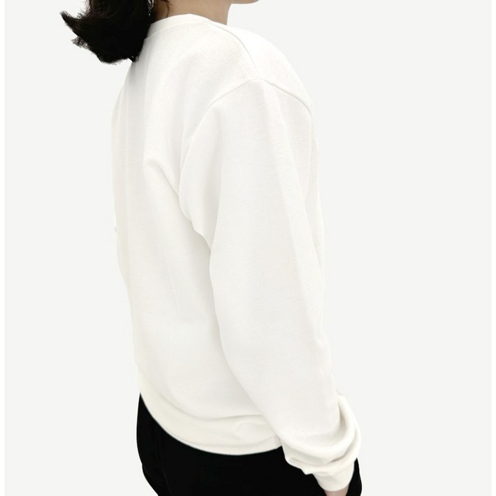 국산 지앤제이 맨투맨 기본핏 남녀공용 긴팔 티셔츠