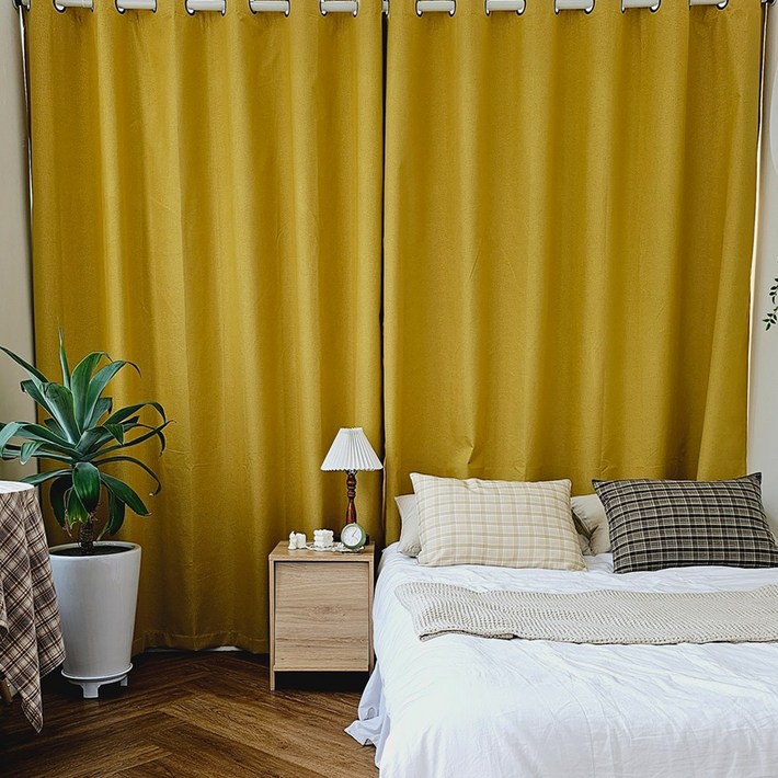 99.99차단 암막커튼  초강력 커튼압축봉 세트