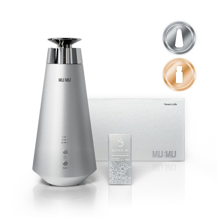 센트랩 무무 가정용 차량용 아로마 디퓨저 프리미엄 전자 무선 자동 오브제 고급 방향제 새차 집들이 선물, 1개, 10ml, 시트러스베일