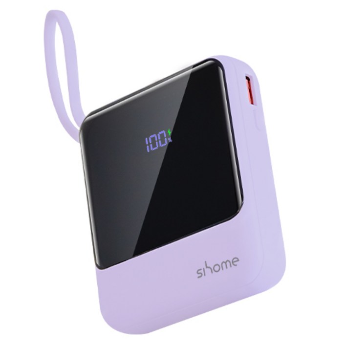 시홈 PD 22.5W 고속충전 일체형 미니 보조배터리 10000mAh