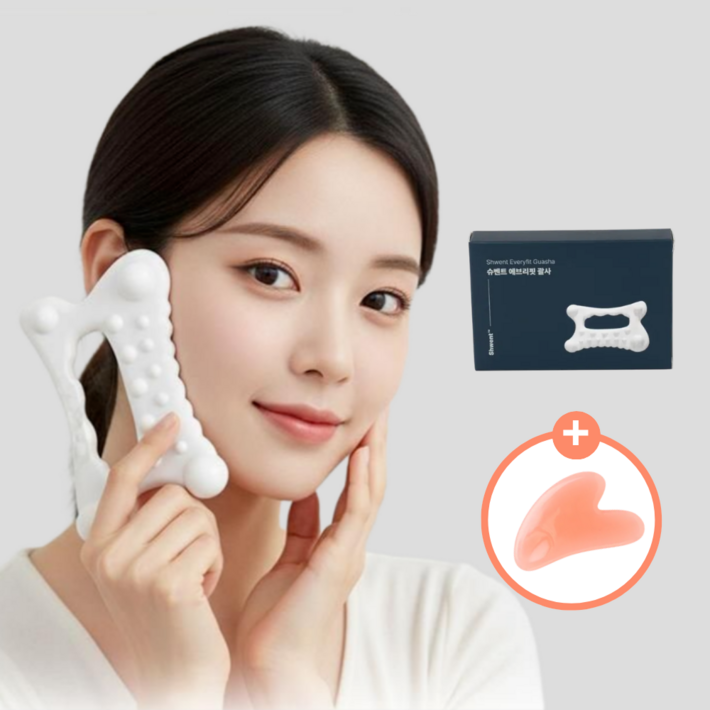 슈벤트 괄사 마사지기 두피 바디 얼굴 승모근 림프순환마사지