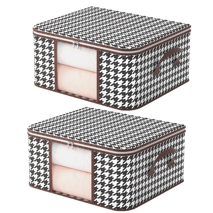 11 드림시오 튼튼한 각잡힌 투명창 옷정리함 대용량 리빙박스, 단품, 2개