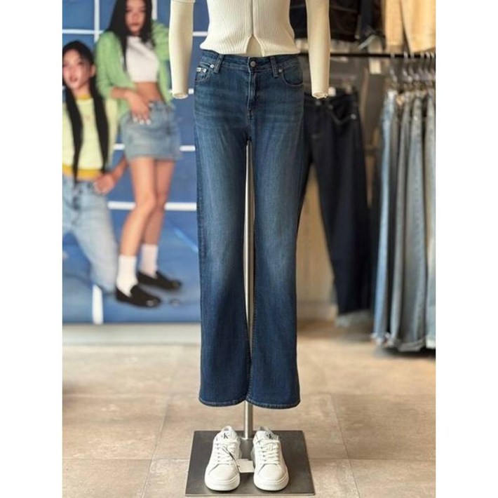 캘빈클라인 진 여성 릴렉시드 부츠컷 데님 팬츠 47AB724UN2 SEW253 DPO462