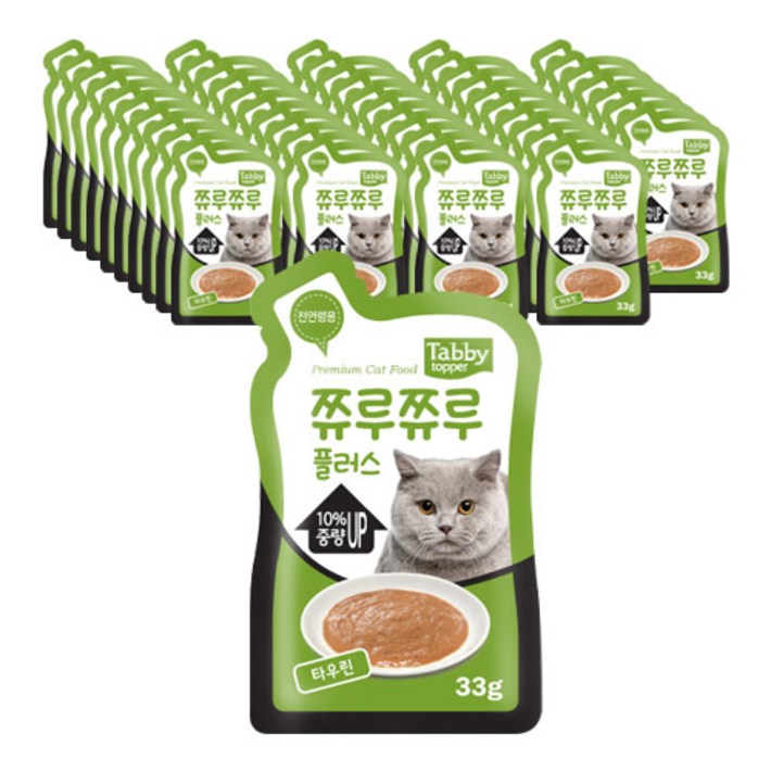 테비 쮸루쮸루플러스 고양이간식 33g