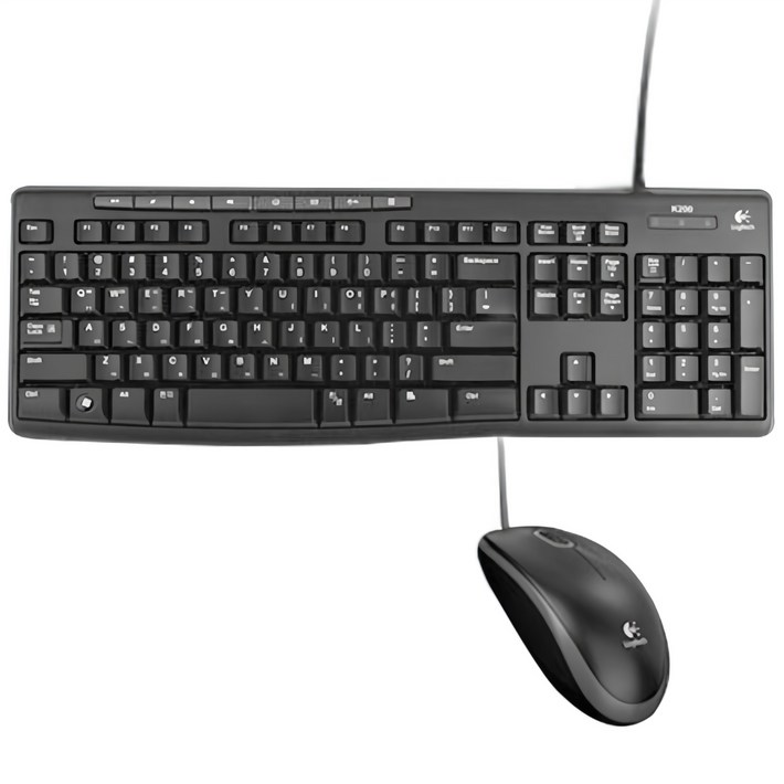 로지텍 데스크탑 유선 키보드 유선 마우스 세트 MK200 NEW 로지텍 데스크탑 유선 키보드 유선 마우스 세트 MK200 NEW