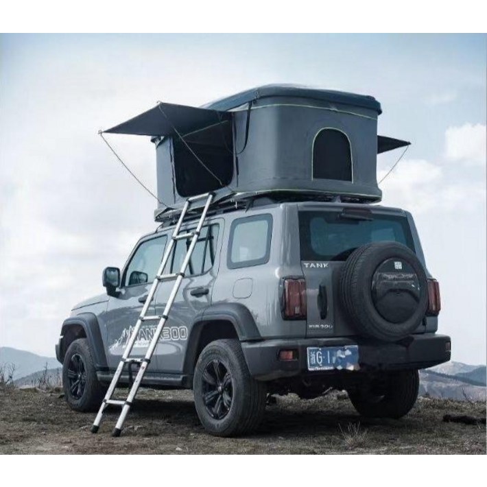 루프탑 차박 자동 하드탑 접이식 지붕 텐트 이중, 23인, 회색