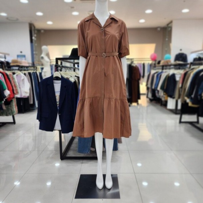 백화점 조이너스 여성 브랜드 24신상 셔츠 면 A라인 여름 원피스JEU6WOP0420US 109644