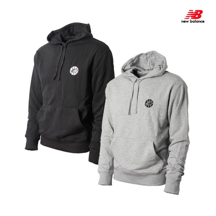 뉴발란스  M NB Hoops Essentials  NBN0C46111  2종택1  후드티