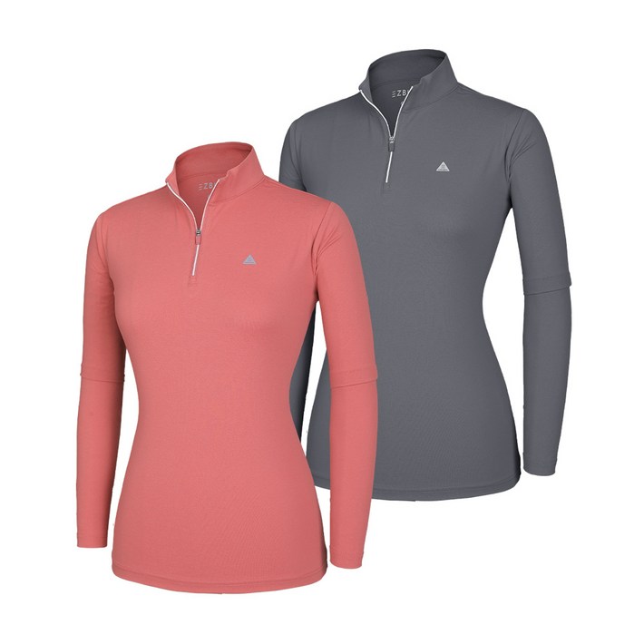 이지바이 11 여성 긴팔 집업티셔츠워너비 빅사이즈 쾌적한 소로나 원단 긴팔 등산 아웃도어 스포츠 웨어