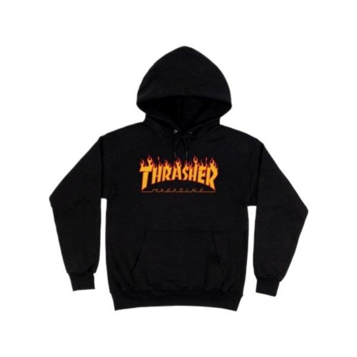 트래셔 THRASHER FLAME 후드 - 블랙 매장정품 156553