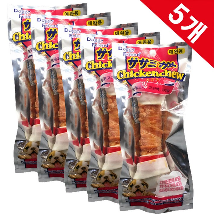 브랜드없음 WW대형견 하루한개 치킨딩고껌 x5