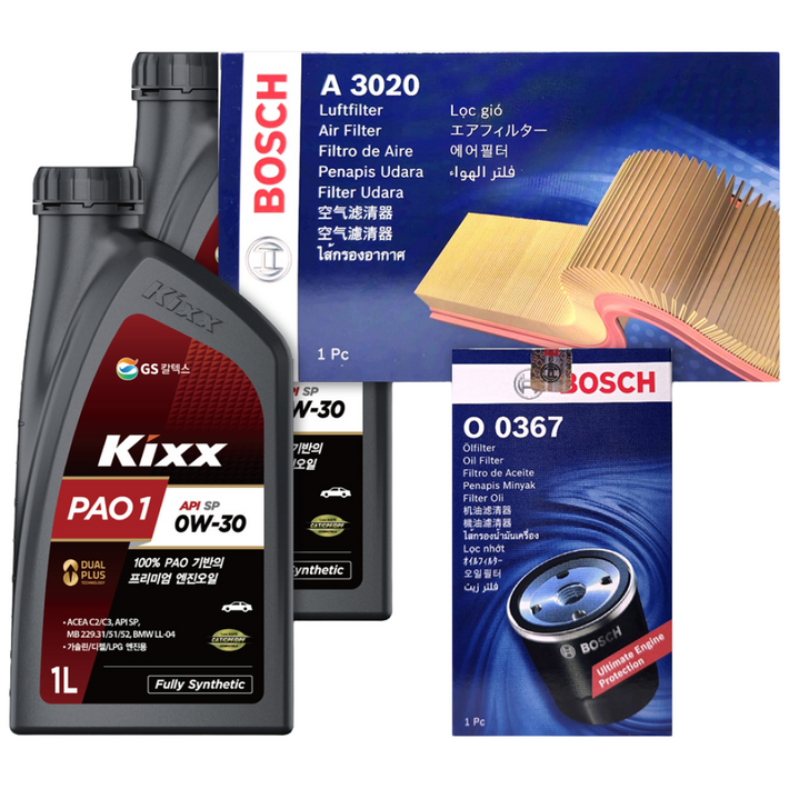 더 뉴 쏘렌토 MQ4 2.5 가솔린 엔진오일세트 킥스 파오1 0W30 PAO1