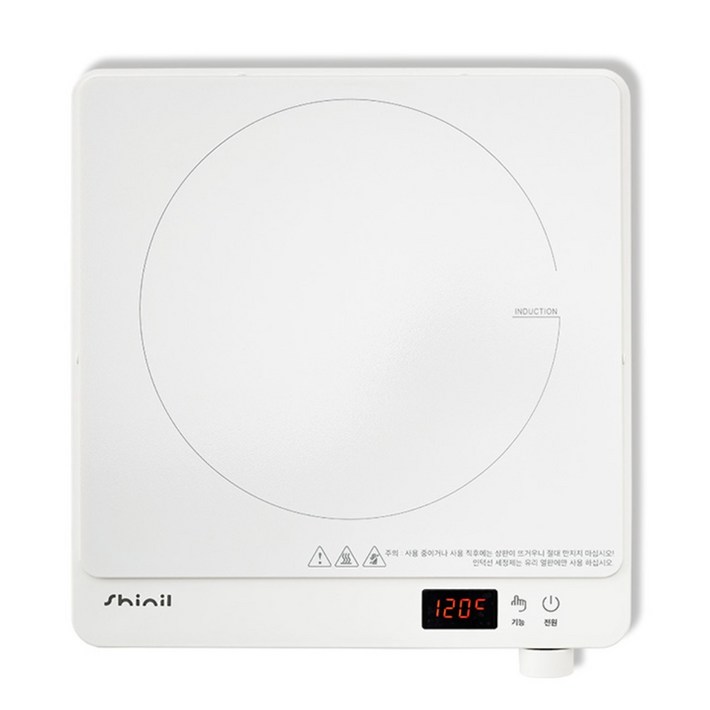 신일 슬림형 1구 인덕션 전기레인지 2000W 급속가열 10단계 온도조절 180분 타이머 터치식 전기렌지