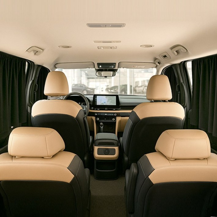 벤비아 카니발 리무진 커튼 전좌석 풀세트 4p 뒷세트2p 선택옵션 레일커튼 햇빛차단 암막 커텐 사생활보호 차박커튼 캠핑 올뉴 그랜드 KA4 모든연식 00822, 블랙, 1세트