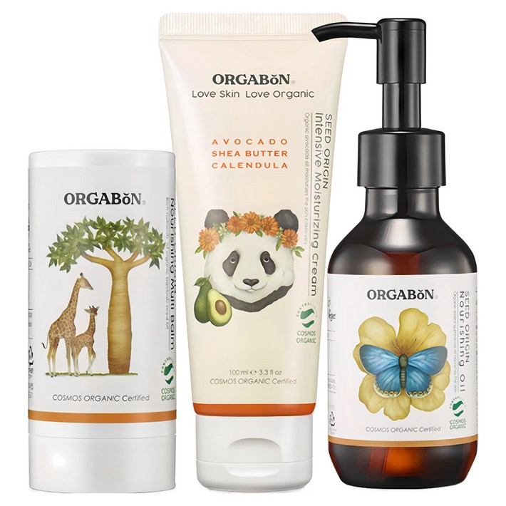 오가본 고보습 아기 영양 3종세트 보습크림영양오일멀티밤, 1세트