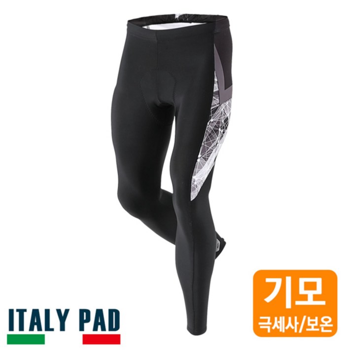 MCN 그리세우스 9부 방한기모팬츠 이태리패드 자전거