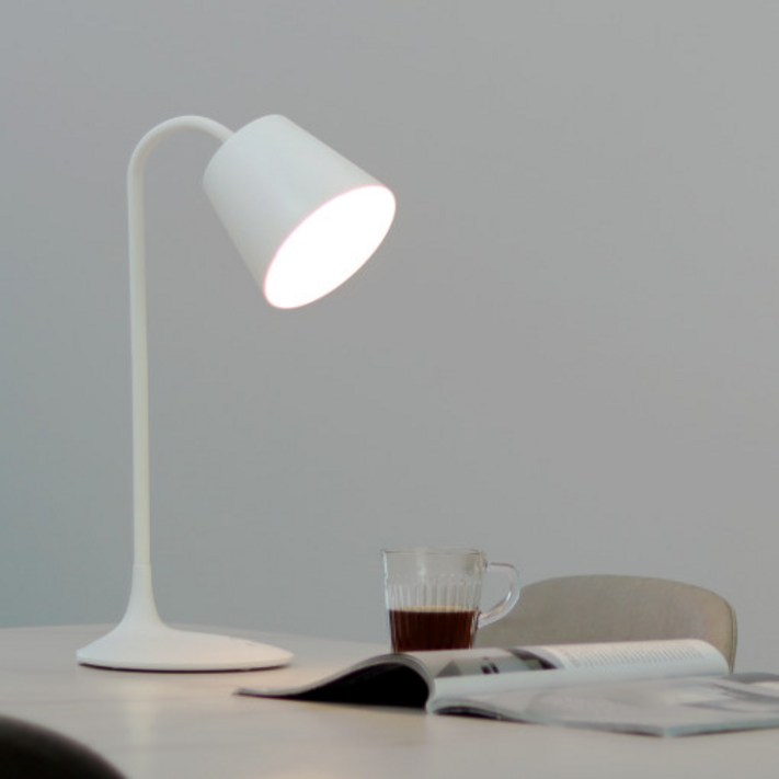 플랜룩스 무선 LED 스탠드 LSV04, 화이트