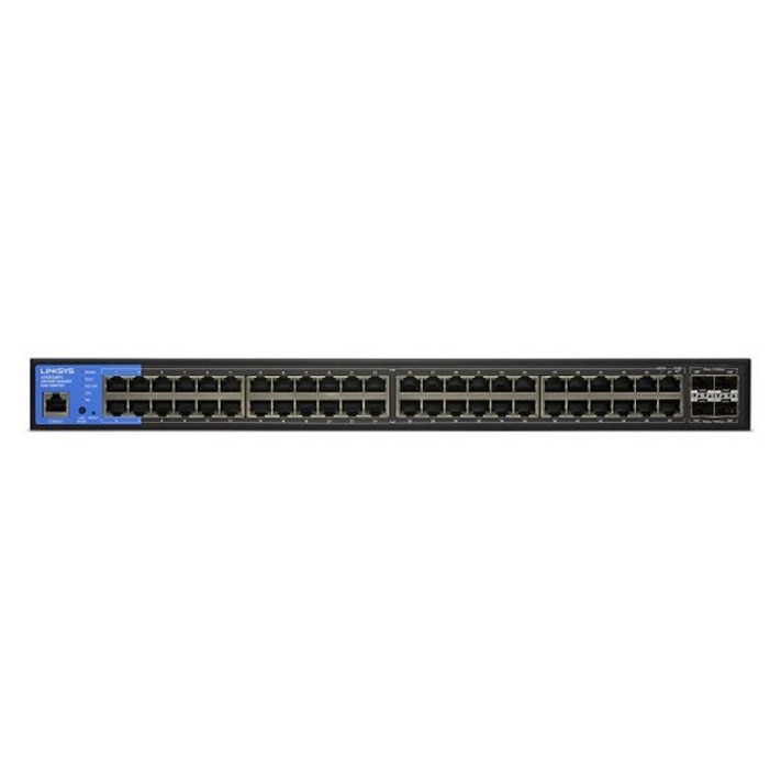 링크시스 48포트 PoE 1000Mbps10G 4SFP 스위칭허브, 1개 링크시스 48포트 PoE 1000Mbps10G 4SFP 스위칭허브, 1개