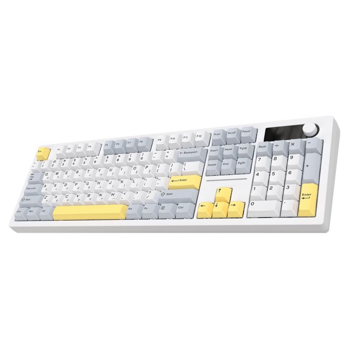 앱코 오피스워커 블루투스 104키 퀵스왑 HAIMU 기계식 유무선 키보드 HAIMU 저소음 택타일 바다소금