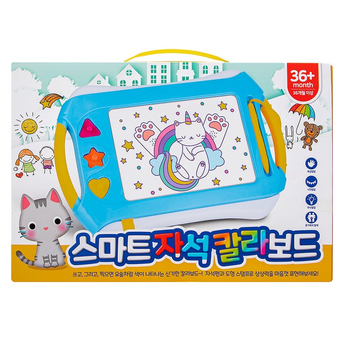 비지엔젤 스마트 자석 칼라보드, 혼합색상, 1개 비지엔젤 스마트 자석 칼라보드, 혼합색상, 1개