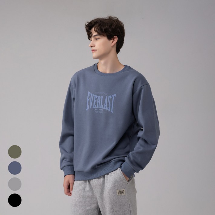 에버라스트 남자 기모 맨투맨 티셔츠 긴팔티