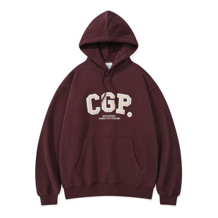 CGP 아치 로고 후드티버건디 162060