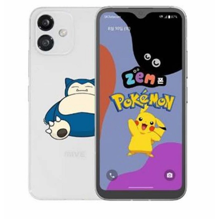 MIVE ATM130 키즈폰 포켓몬시나모롤 128G 미사용 공기계  새제품 알뜰폰 사용가능