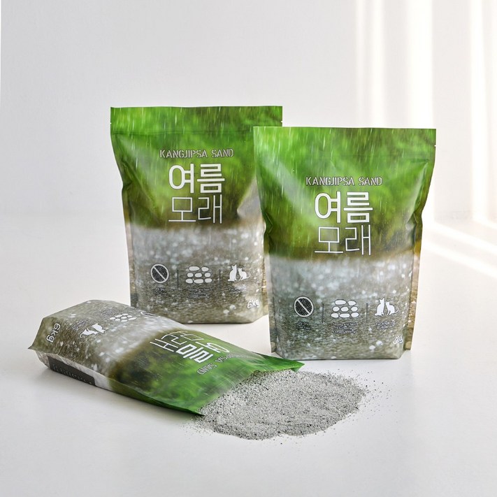 본사직영당일출고 강집사 샌드 여름모래 벤토나이트 고양이모래 18kg, 여름 모래, 3개, 6kg