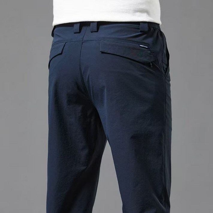 남성 봄 여름 편안한 스판 캐주얼 바지