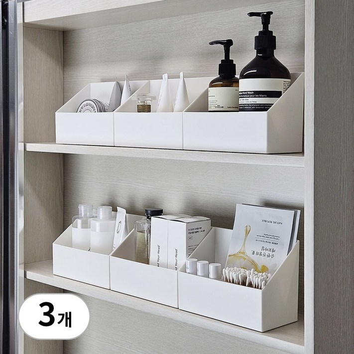 미하우 욕실 화장실 정리함 화장품 정리대 화장대 선반 정리 칸막이 소품 수납함