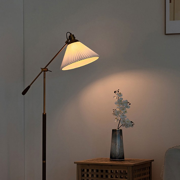 아토조명 빈티지우드 장스탠드 엔틱 무드등 쇼파조명