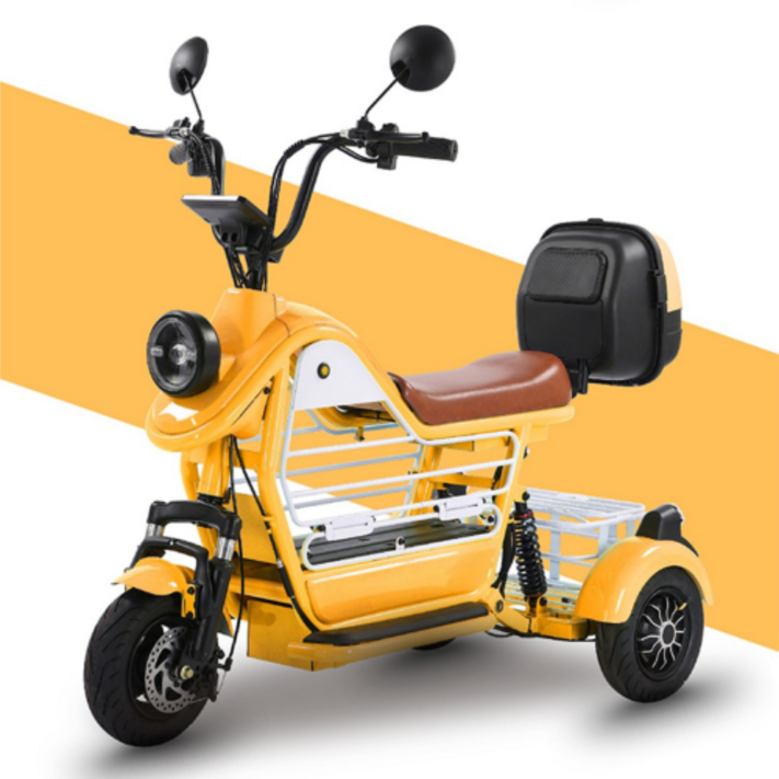 ZHIPUX 독일기술 충전식 삼륜 전기 스쿠터 미니 전동 바이크 소형 카트 세발 출퇴근