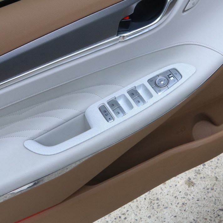 유투카 호환 더뉴그랜저 실내 카본 몰딩 윈도우스위치 커버 4P, 더뉴 그랜저 IG