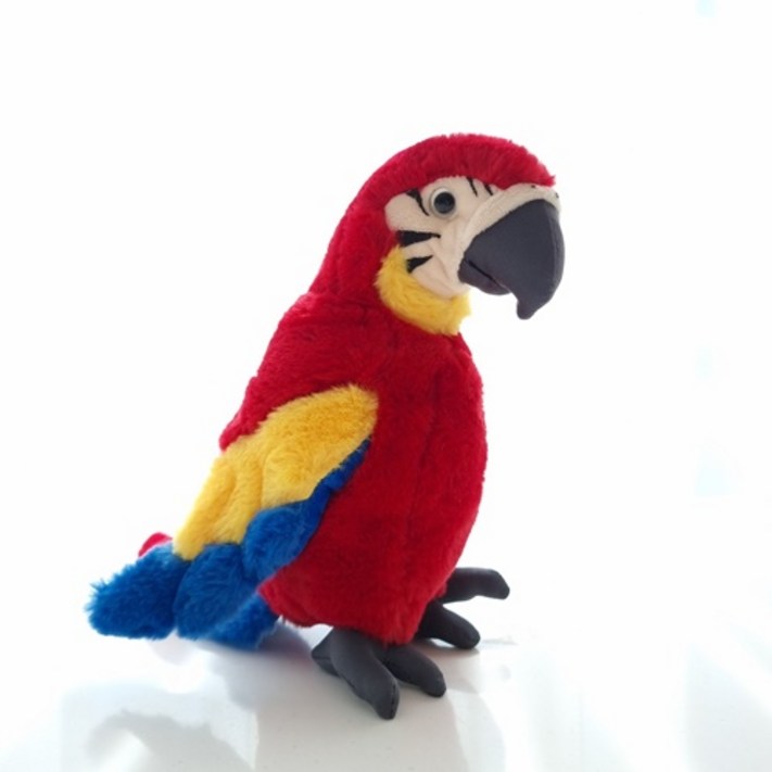 앵무새 인형 마카우 할리퀸 코카투 폭신한 솜인형 크리스마스 선물
